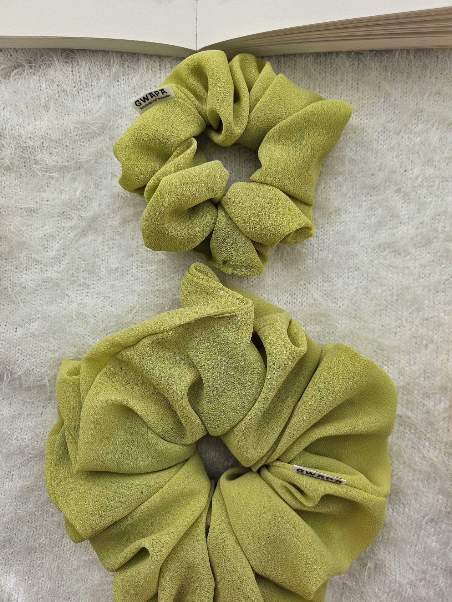 Olive Chiffon XL