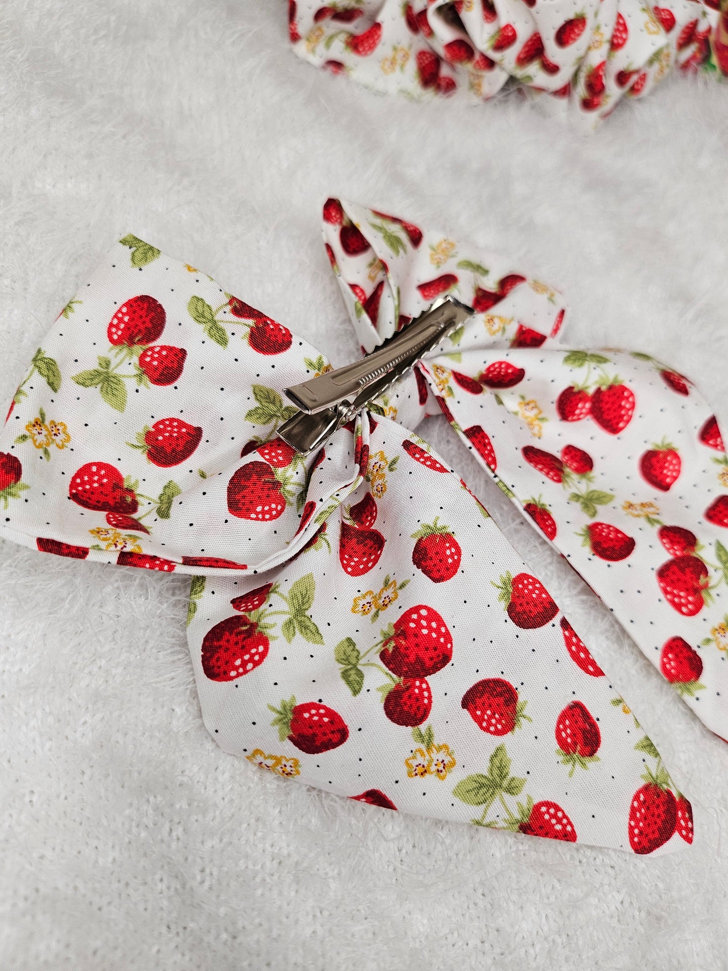 Strawberry White sailor bow